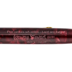 Engraved barrel detail reading 'Per ardua ad astra – Lest we forget', Conway Stewart 02/81, made in England