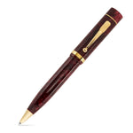 Conway Stewart Churchill Burgundy Blush propelling pencil, marbled burgundy finish with gold trim