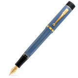 Stylo-plume Churchill Heritage 'Jaw to Jaw' en bleu Cambridge à finitions dorées, citation et signature gravées