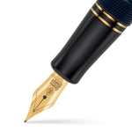 Close-up of the gold nib on The Pol Roger 175th Anniversary fountain pen