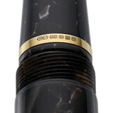 Close-up of the gold cap band stamped CS375 on the Winston Exmoor fountain pen
