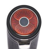 Close-up of the silver cap band stamped CS925, engraved barrel text from a Churchill speech