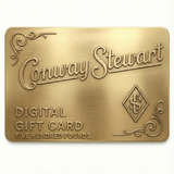 Conway Stewart digital gift card in brushed gold design, five hundred pounds value