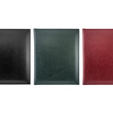 Porte-documents A4 en cuir Conway Stewart présenté en cuir noir, vert et bordeaux