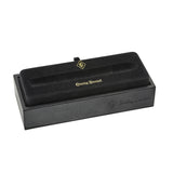Conway Stewart Präsentationsbox mit Branding, geöffnet, für den Series 100 Honey Noire Kugelschreiber