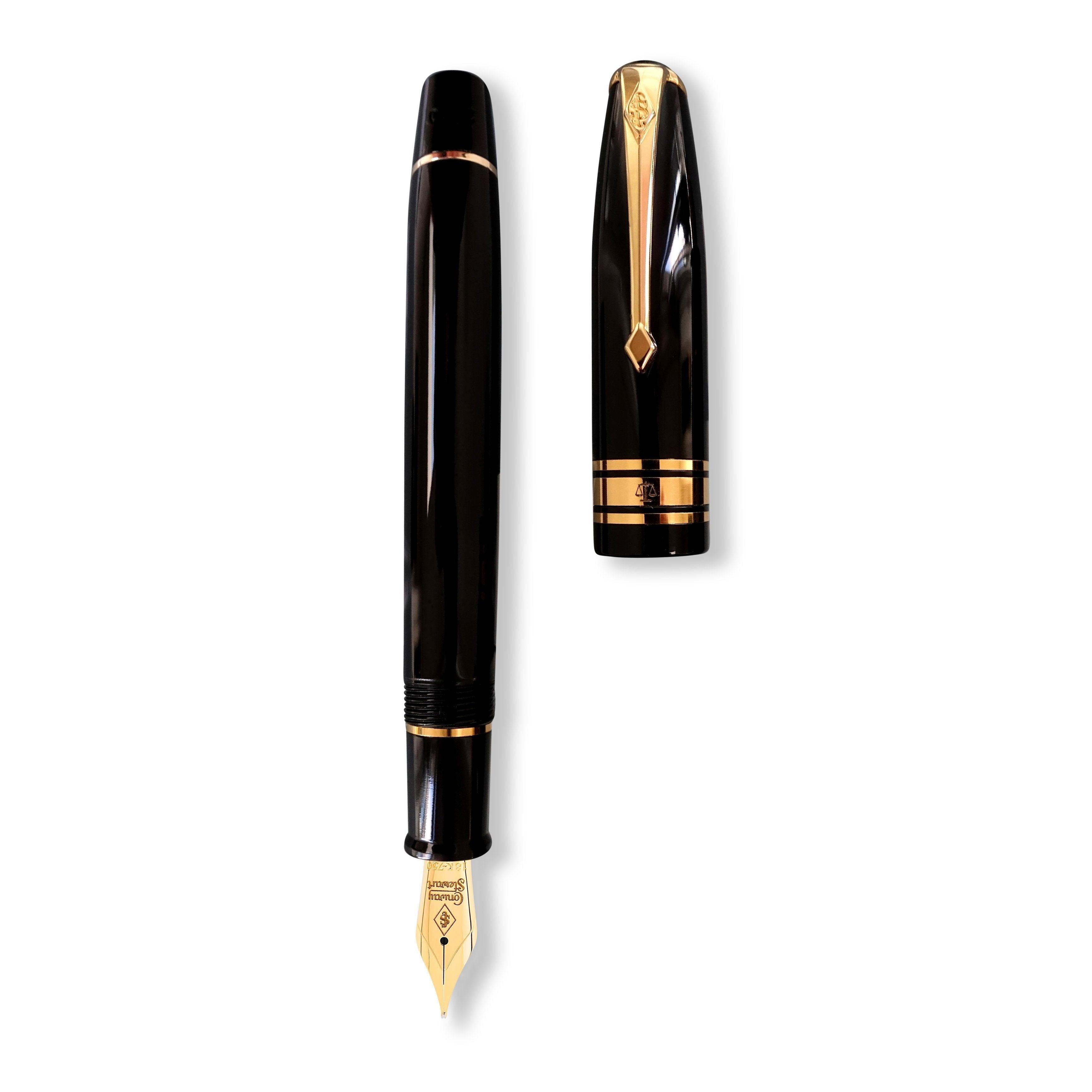 Series 100 Lawyer's Pen and cap shown separately from above, comparing barrel and cap detail