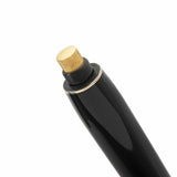 Close-up of the gold lead advance knurl on the Winston Classic Black Gold propelling pencil