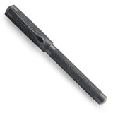 Jack Row Mirage Tactical Black Finish पेन कैप लगाकर, नर्ल्ड गनमेटल बैरल का तिरछा दृश्य