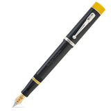 Capped Alan Turing Pen shown diagonally, engraved barrel and Enigma cap band visible, against a white background